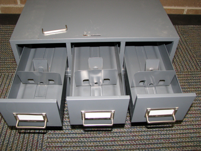 (13) STEELCASE CARD FILE CABINETS w/ Stands (# B-2971)