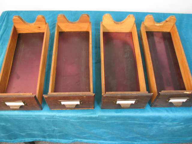 (2) LIBRARY CARD FILE CABINETS       (# B-3066)
