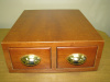 LIBRARY CARD FILE CABINET - 2 Drawer      (# B-2881)
